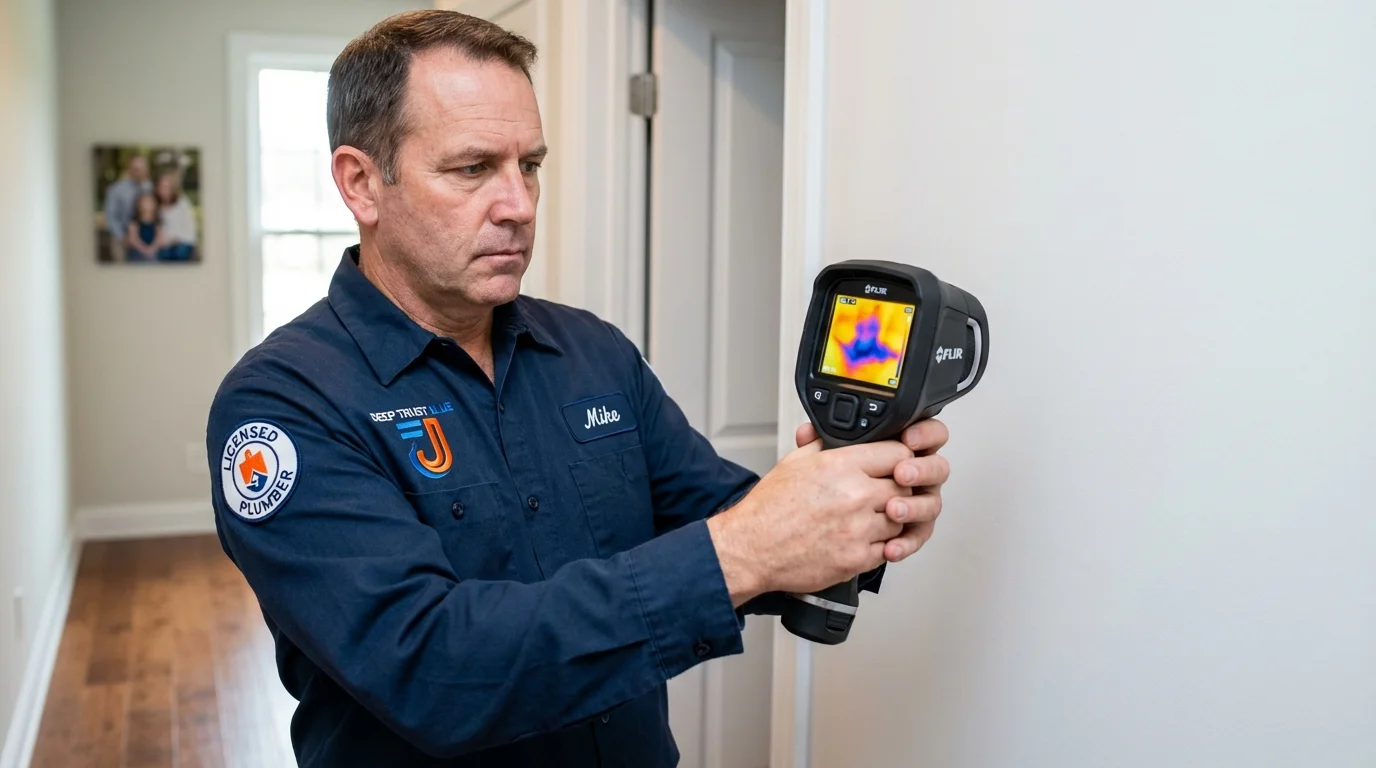 Thermal imaging leak detection by Johns Plumbing LLC in Mount Carroll